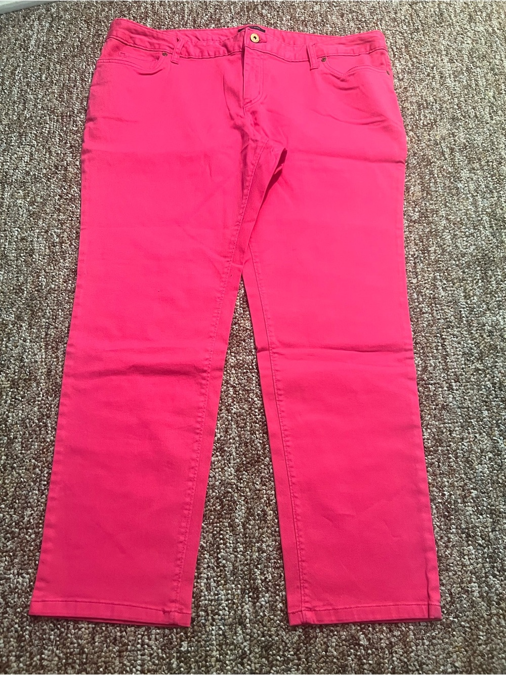 Lands End Women’s Hot Pink Business Casual Office Work Pants Size 18